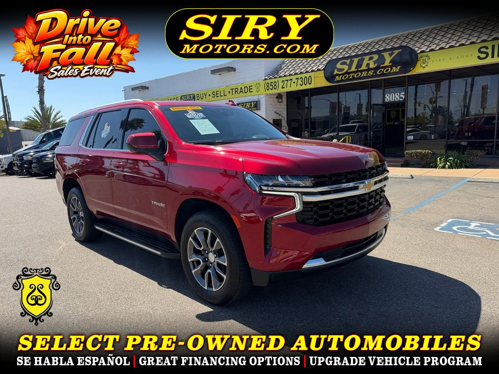 2021 CHEVROLET TAHOE for sale in CHULA VISTA