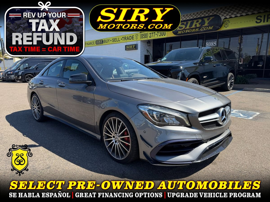2018 MERCEDES-BENZ MERCEDES-AMG CLA for sale in SAN DIEGO