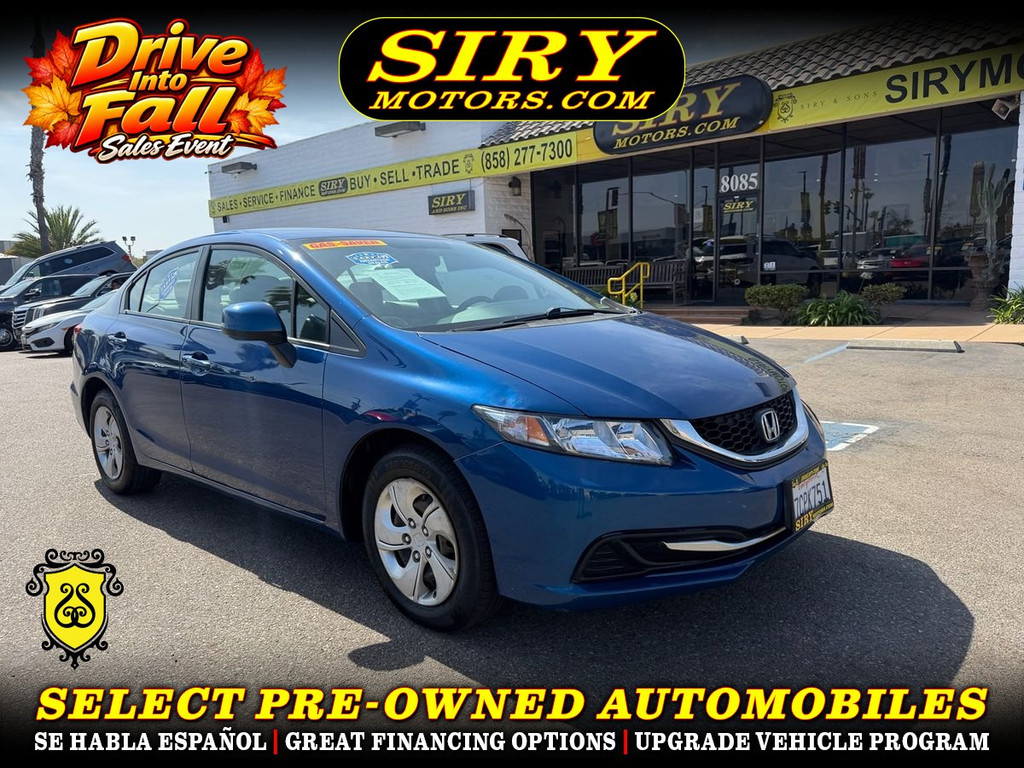 2013 HONDA CIVIC for sale in CHULA VISTA
