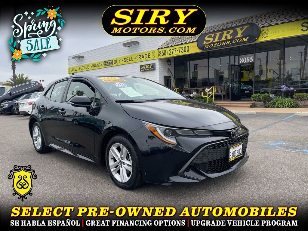 2022 TOYOTA COROLLA HATCHBACK for sale in SAN DIEGO