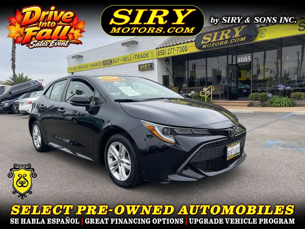 2022 TOYOTA COROLLA HATCHBACK for sale in CHULA VISTA