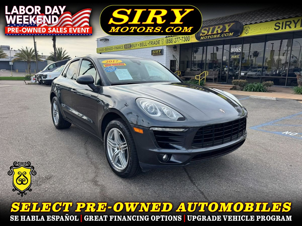 2017 PORSCHE MACAN for sale in CHULA VISTA