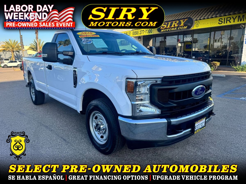 2020 FORD F250 SUPER DUTY REGULAR CAB for sale in CHULA VISTA