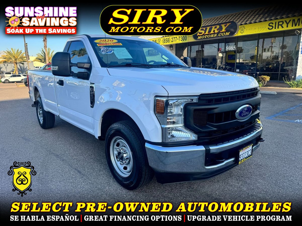 2020 FORD F250 SUPER DUTY REGULAR CAB for sale in SAN DIEGO