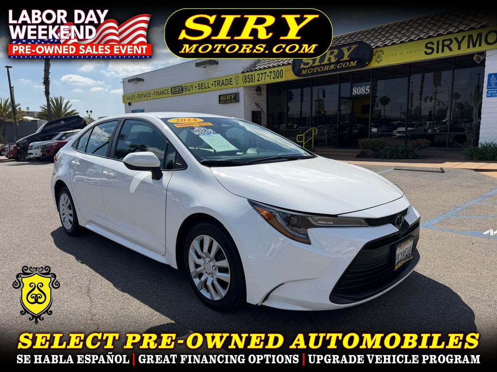 2024 TOYOTA COROLLA for sale in CHULA VISTA