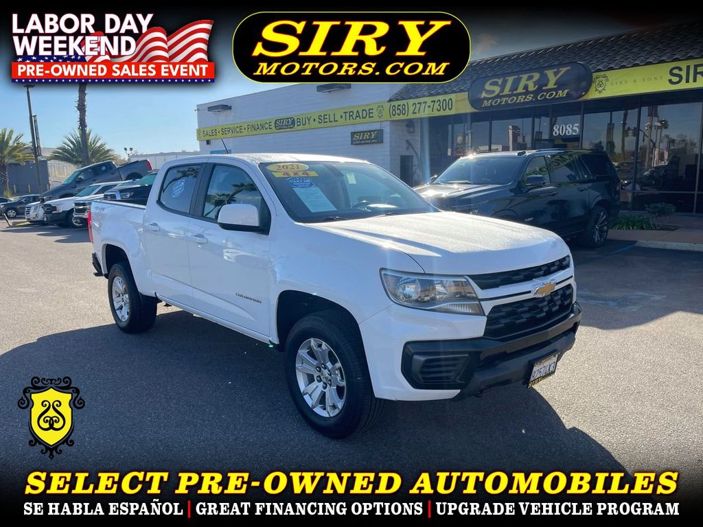 2021 CHEVROLET COLORADO CREW CAB for sale in CHULA VISTA