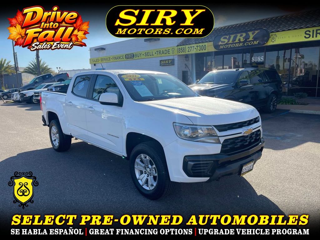 2021 CHEVROLET COLORADO CREW CAB for sale in SAN DIEGO