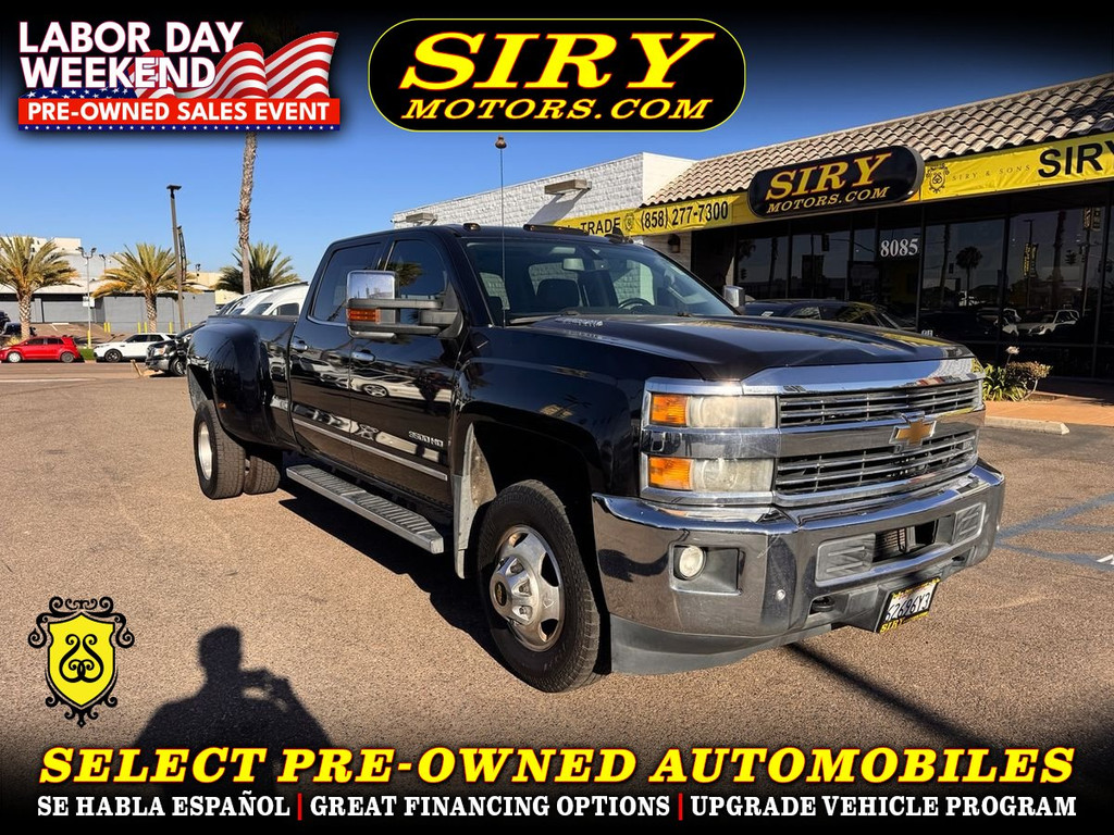 2015 CHEVROLET SILVERADO 3500 HD CREW CAB for sale in SAN DIEGO