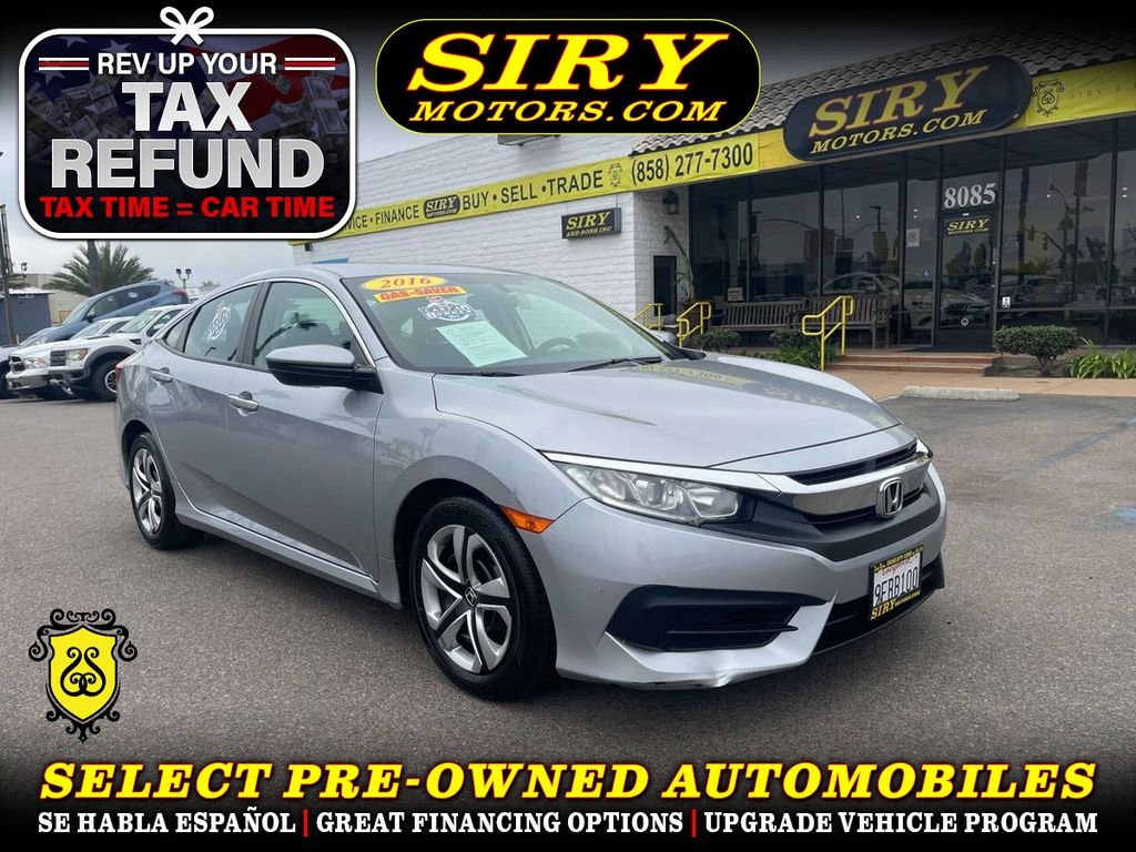 2016 HONDA CIVIC for sale in CHULA VISTA