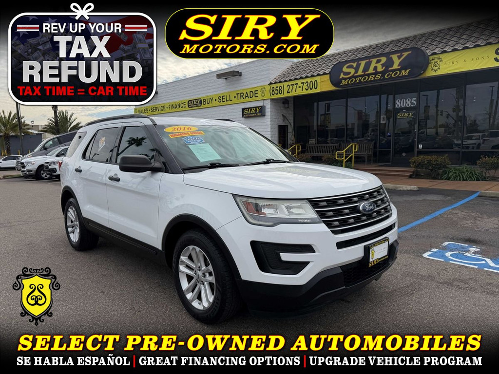 2016 FORD EXPLORER for sale in CHULA VISTA