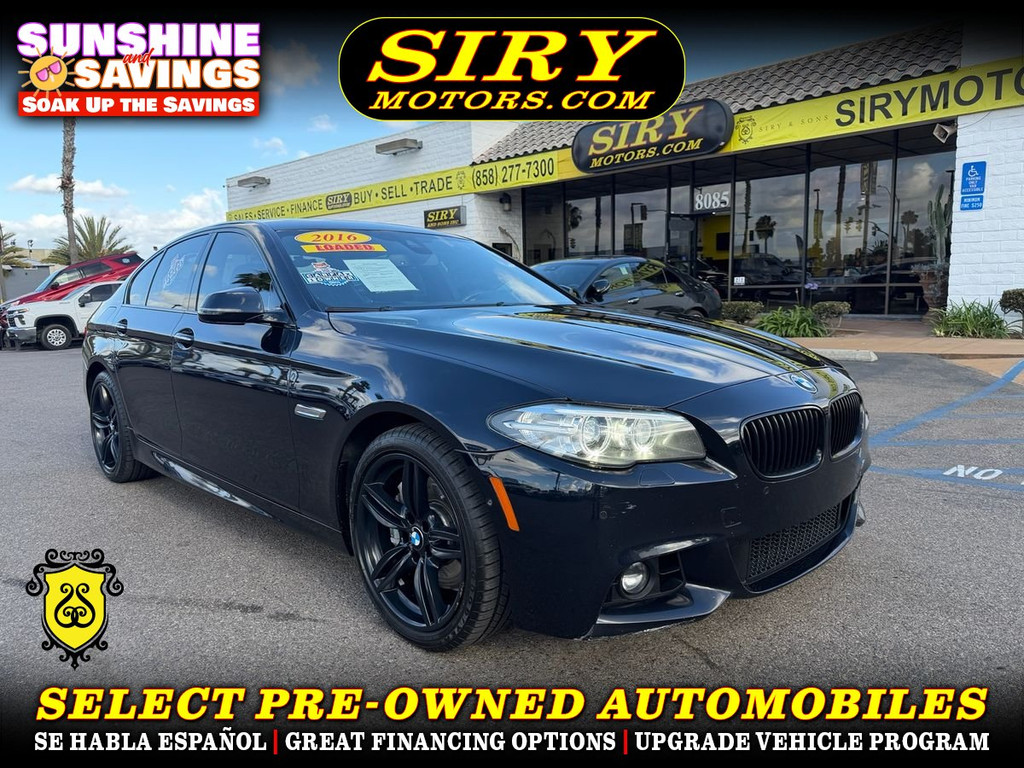 2016 BMW 5 SERIES for sale in SAN DIEGO
