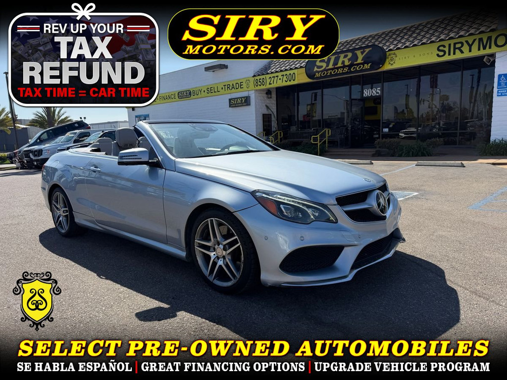2016 MERCEDES-BENZ E-CLASS for sale in SAN DIEGO