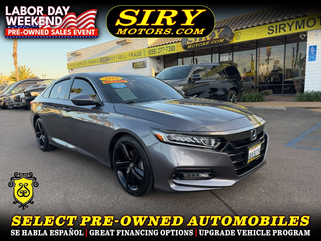 2019 HONDA ACCORD for sale in SAN DIEGO
