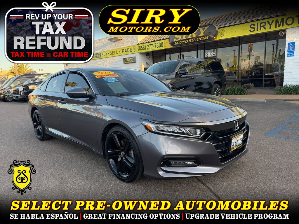 2019 HONDA ACCORD for sale in SAN DIEGO