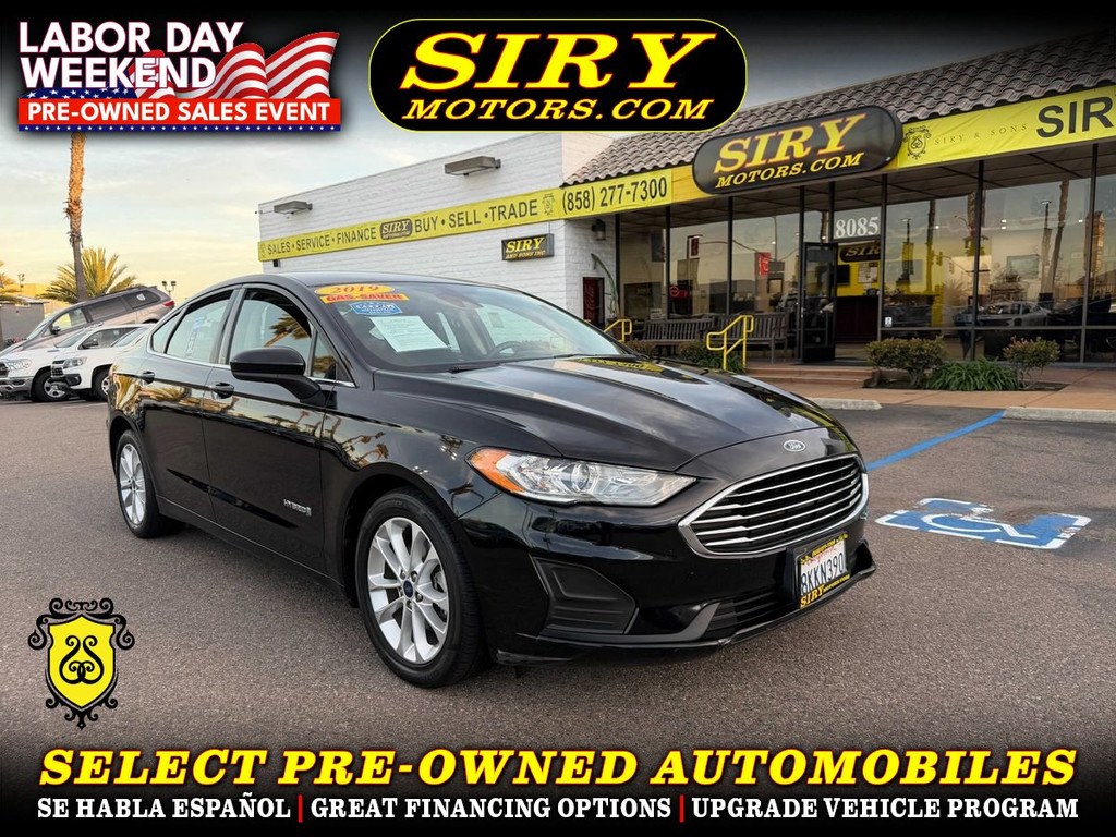 2019 FORD FUSION for sale in CHULA VISTA