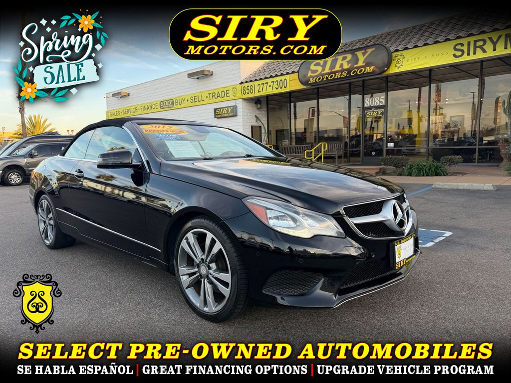 2015 MERCEDES-BENZ E-CLASS for sale in CHULA VISTA