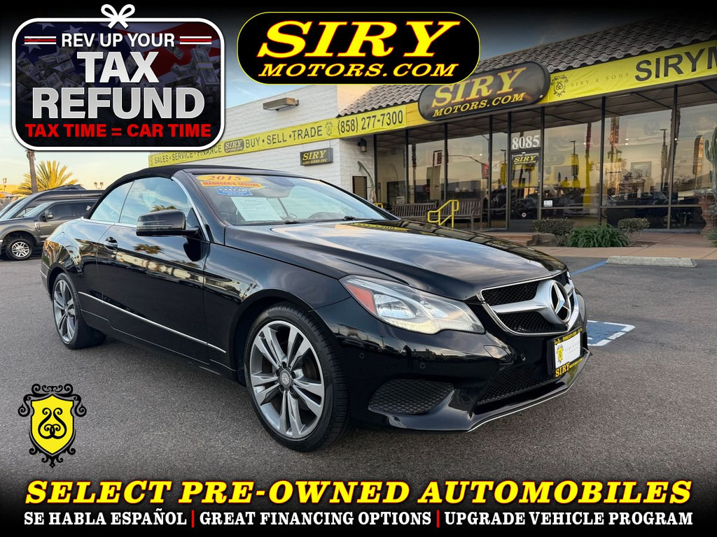 2015 MERCEDES-BENZ E-CLASS for sale in SAN DIEGO