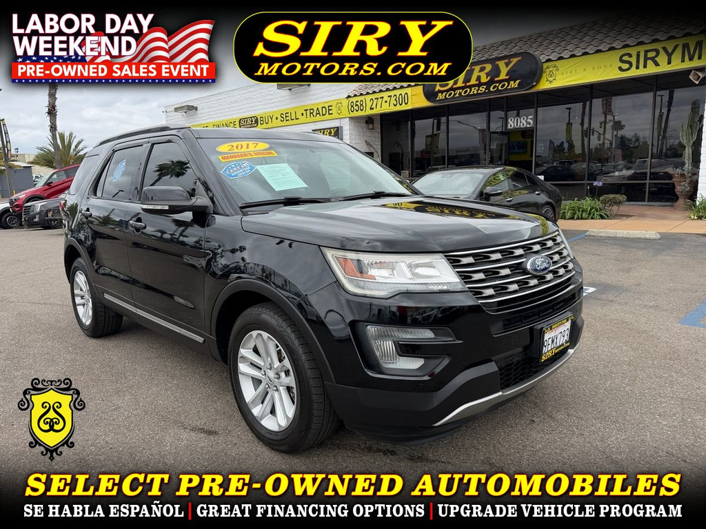 2017 FORD EXPLORER for sale in SAN DIEGO