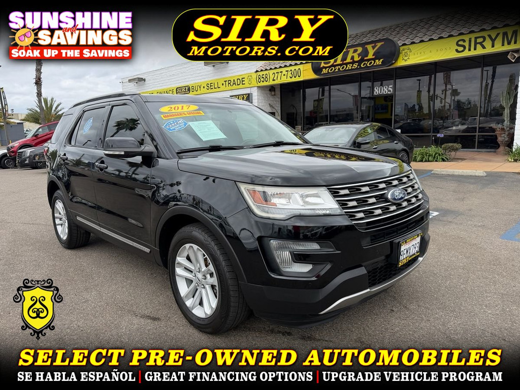 2017 FORD EXPLORER for sale in SAN DIEGO