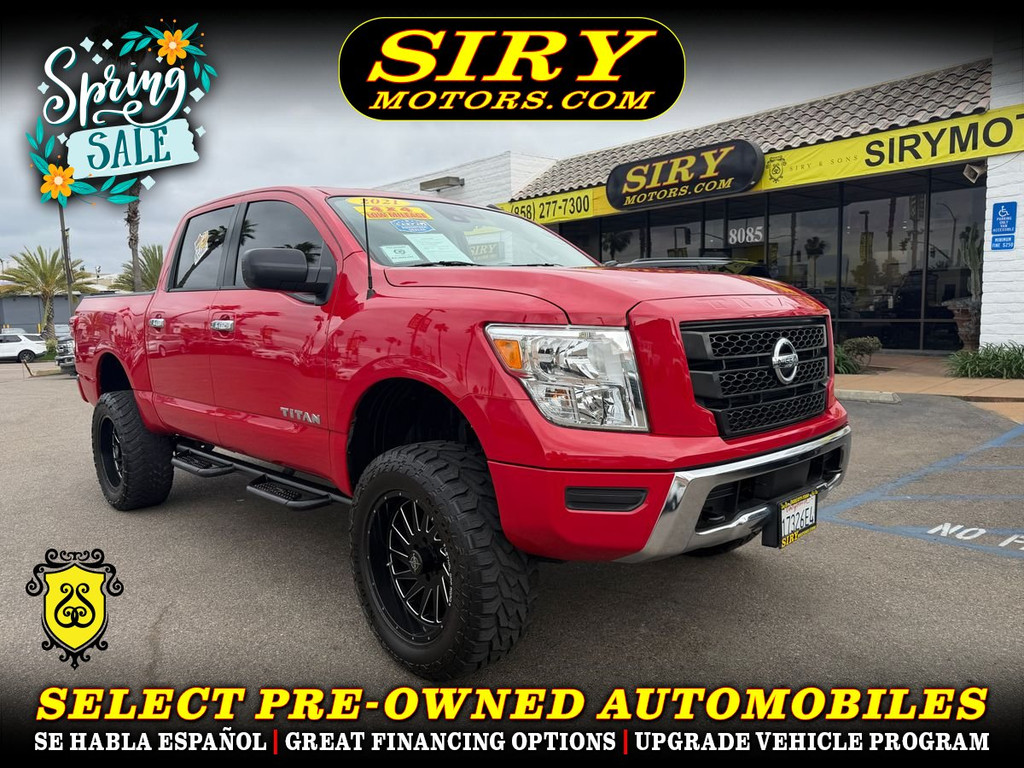 2021 NISSAN TITAN CREW CAB for sale in SAN DIEGO