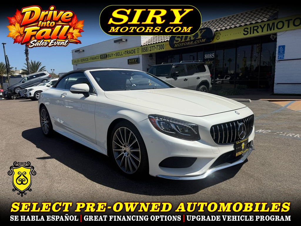 2017 MERCEDES-BENZ S-CLASS for sale in SAN DIEGO