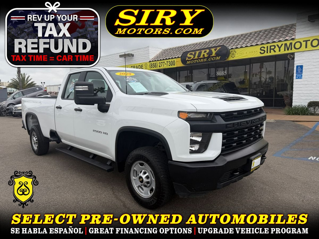 2020 CHEVROLET SILVERADO 2500 HD DOUBLE CAB for sale in SAN DIEGO
