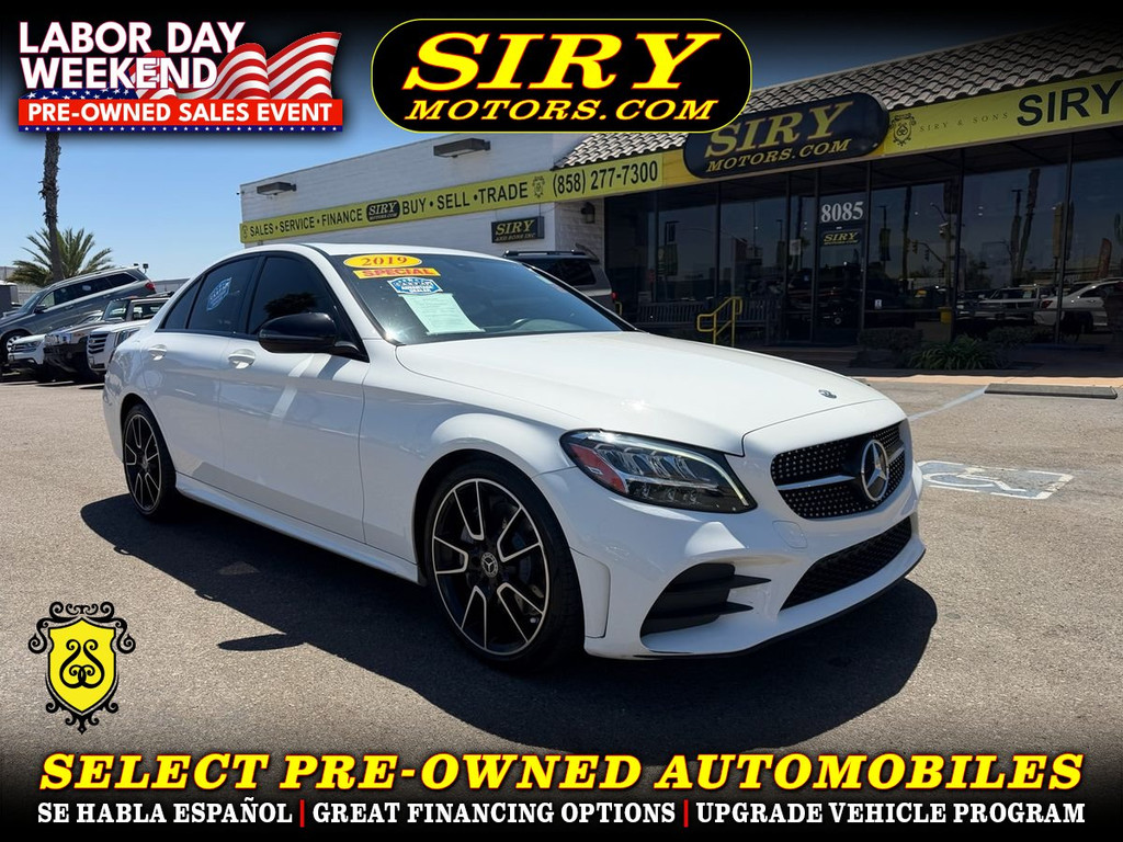 2019 MERCEDES-BENZ C-CLASS for sale in SAN DIEGO