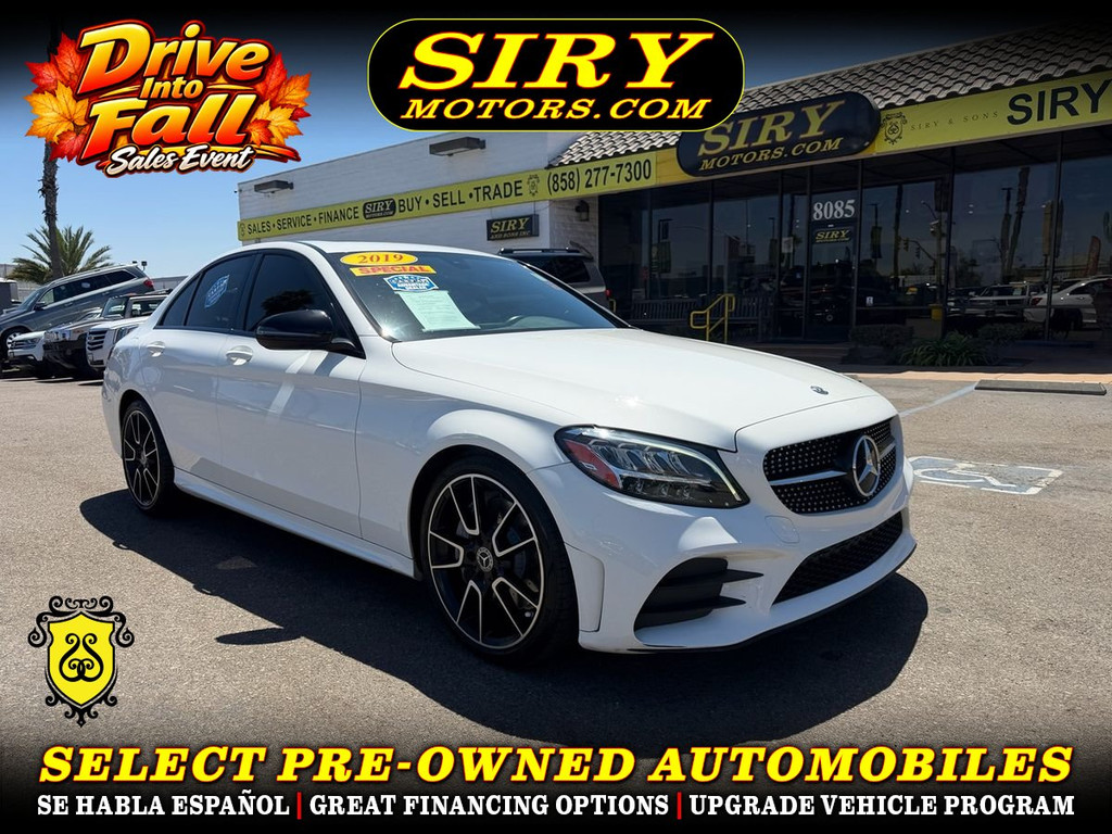 2019 MERCEDES-BENZ C-CLASS for sale in SAN DIEGO