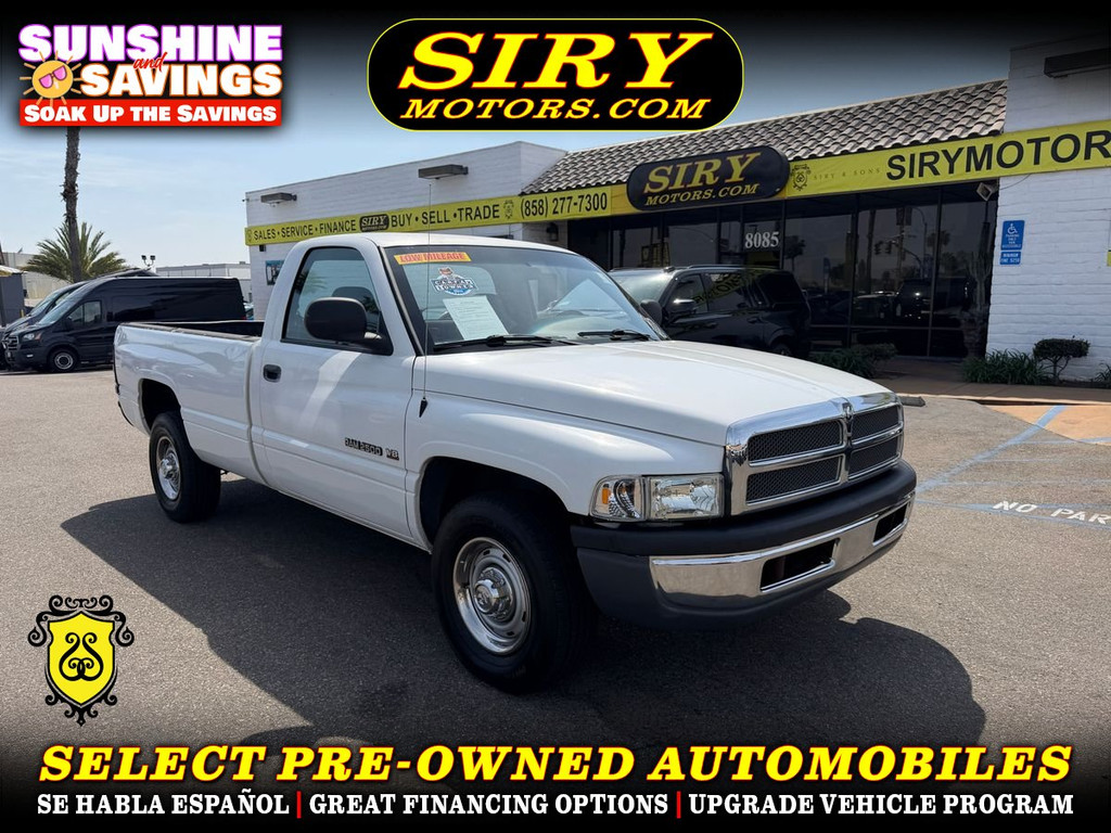 1999 DODGE RAM 2500 REGULAR CAB LONG BED for sale in SAN DIEGO