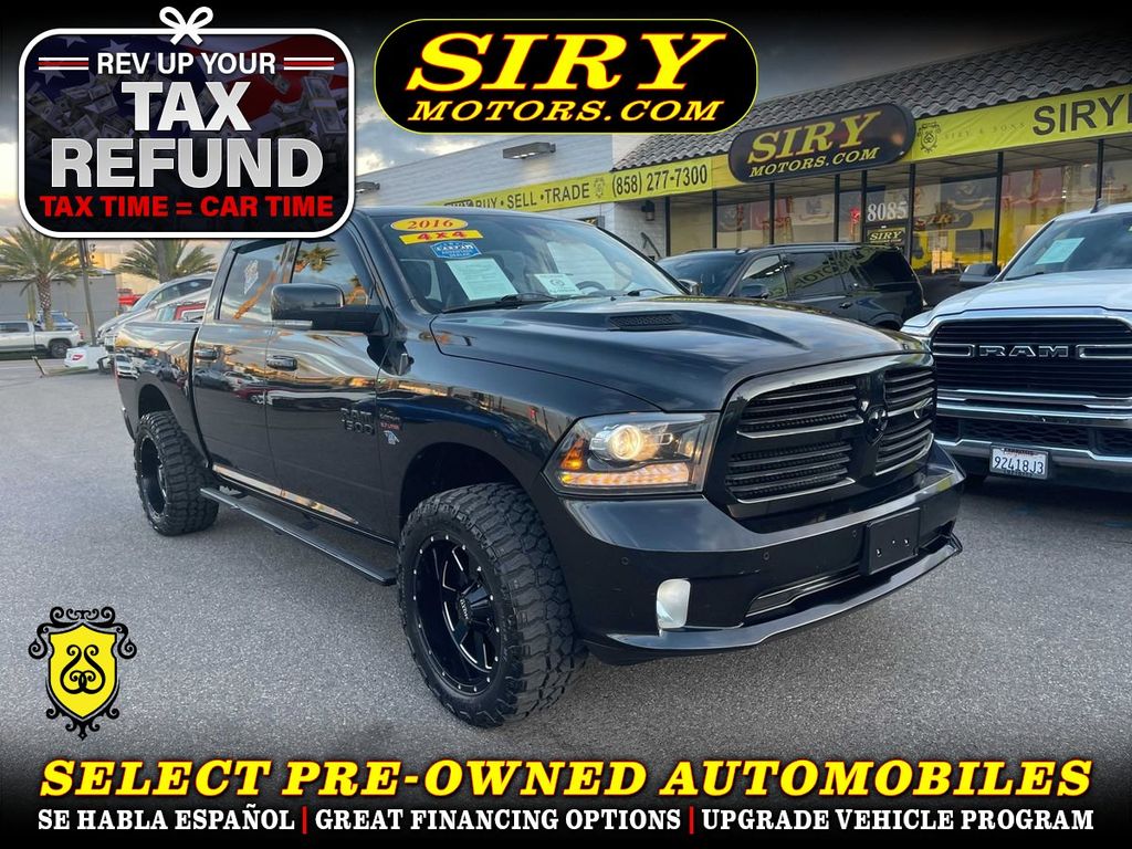 2016 RAM 1500 CREW CAB for sale in SAN DIEGO