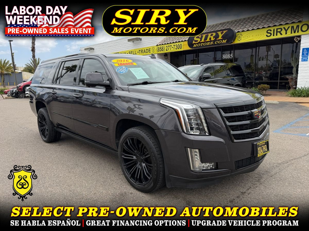 2016 CADILLAC ESCALADE ESV for sale in CHULA VISTA