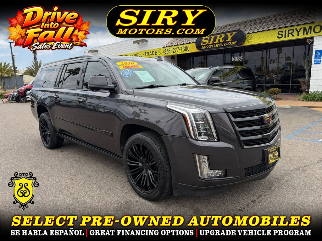 2016 CADILLAC ESCALADE ESV for sale in CHULA VISTA
