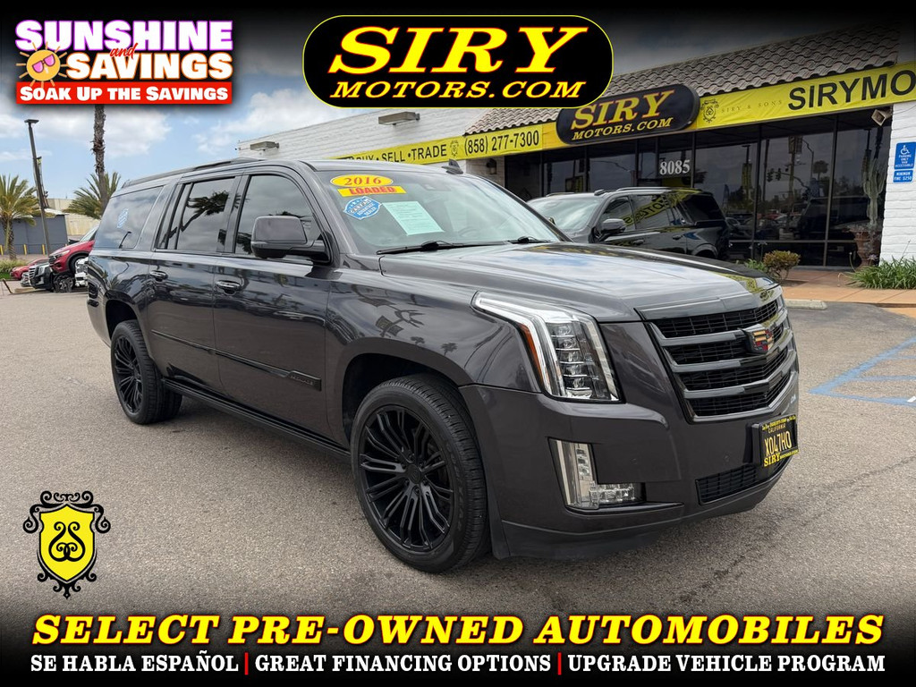 2016 CADILLAC ESCALADE ESV for sale in CHULA VISTA
