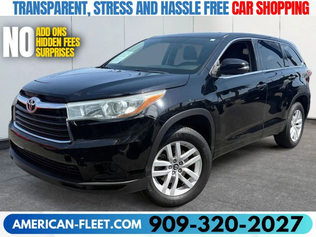 2016 TOYOTA HIGHLANDER for sale in FONTANA