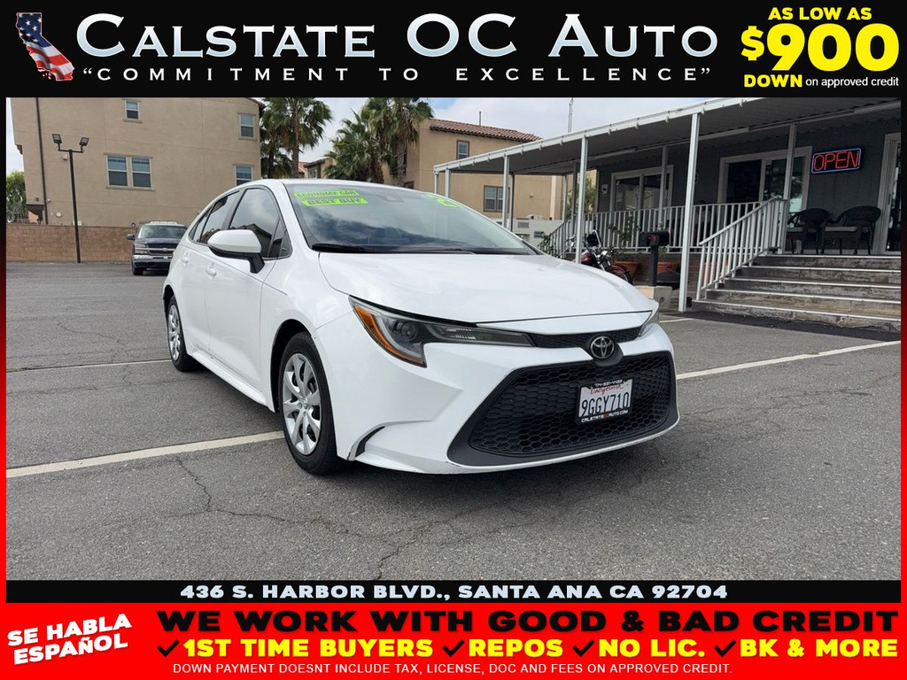 2021 TOYOTA COROLLA for sale in SANTA ANA