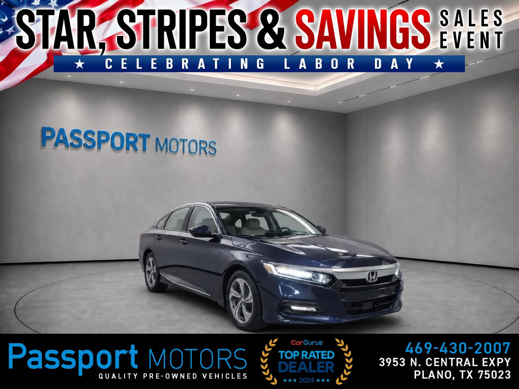 2020 HONDA ACCORD/EX/LEATHER/SUNROOF for sale in PLANO