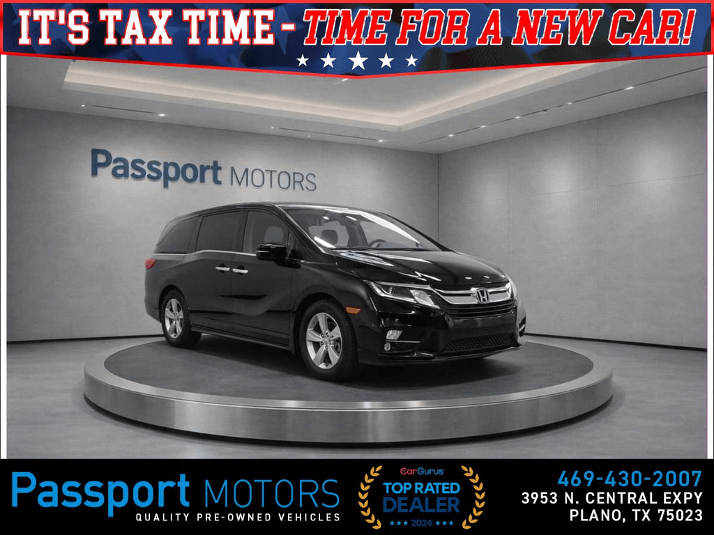 2019 HONDA ODYSSEY/EX-L/SUNROOF/BROWN INTERIOR for sale in PLANO