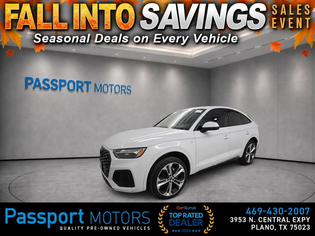 2023 AUDI Q5 SPORTBACK/BLACK OPTIC PKG/21" SPORT WHEELS/BANG&OLUFSEN SOUND for sale in PLANO