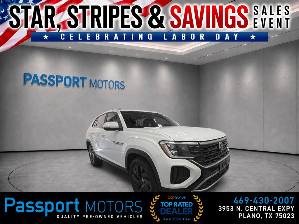 2024 VOLKSWAGEN ATLAS CROSS SPORT/UP GRADED 20" BLACK WHEELS/PANO ROOF/TOWING PKG for sale in PLANO