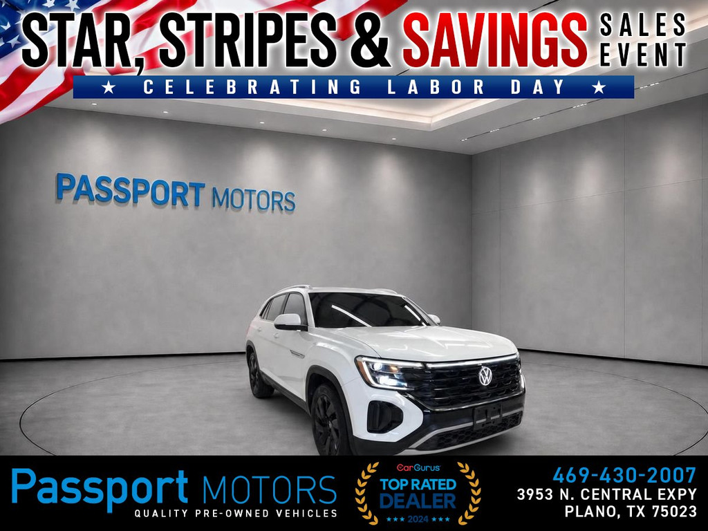 2024 VOLKSWAGEN ATLAS CROSS SPORT//UP GRADED 20" BLACK WHEELS/PANO ROOF/TOWING PKG for sale in PLANO