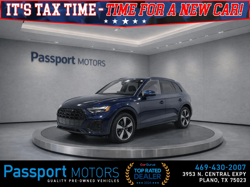 2023 AUDI Q5/BLACK OPTIC PKG/PREMIUM PLUS PKG/20" WHEELS/VENTILATED SEATS for sale in PLANO