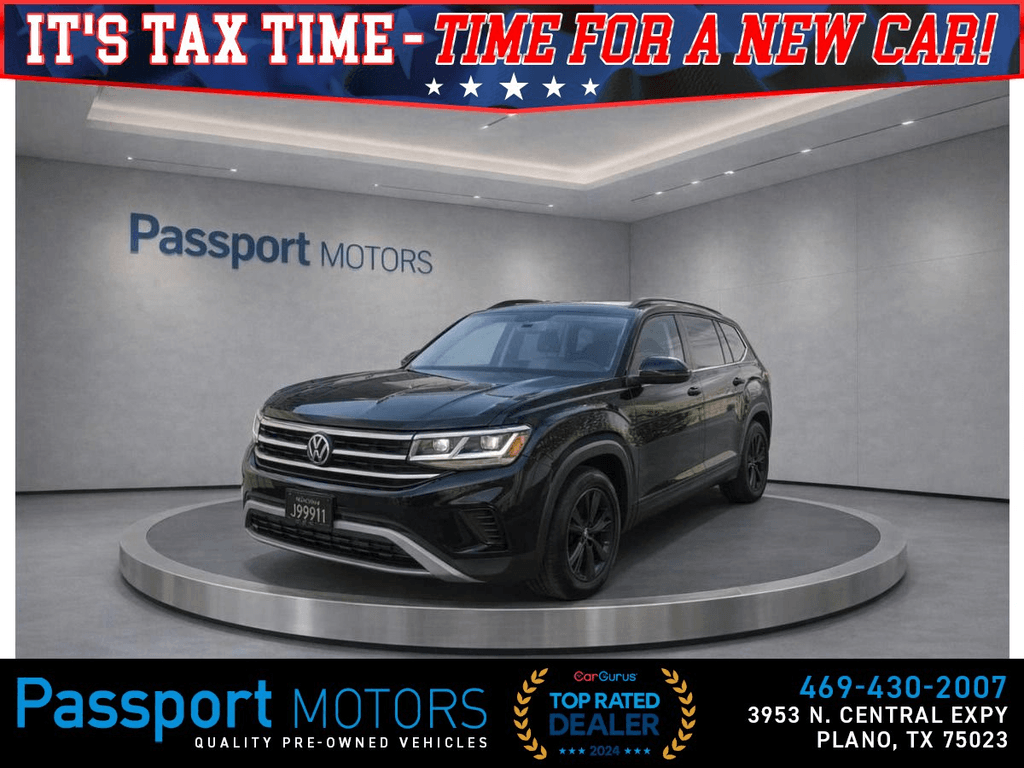 2023 VOLKSWAGEN ATLAS/UP GRADED 20" BLACK WHEELS/PANO ROOF for sale in PLANO