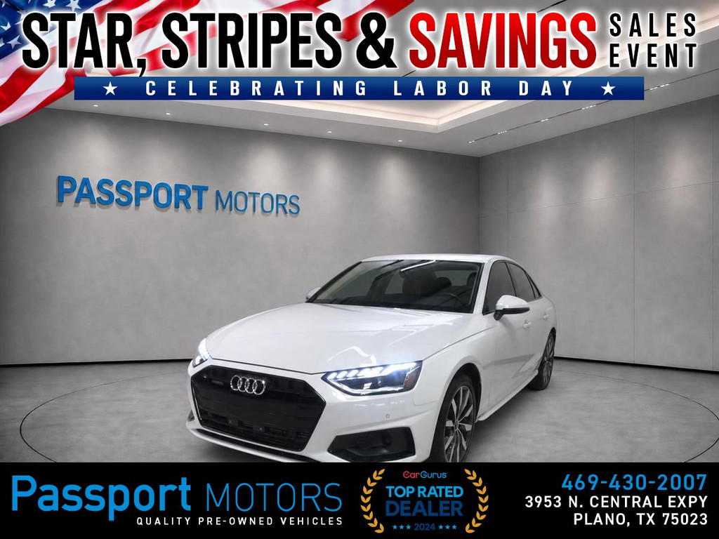 2023 AUDI A4/BLACK OPTIC PKG/PREMIUM PLUS PKG/COOLING SEATS for sale in PLANO