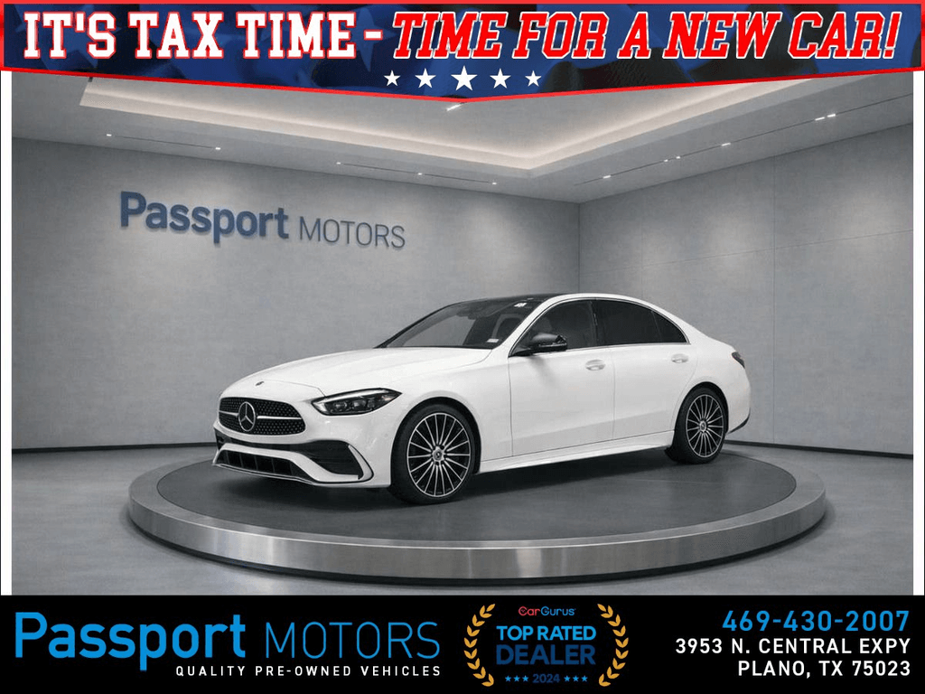 2023 MERCEDES-BENZ C-CLASS/HEADS UP DISPLAY/PANO ROOF /REAR SPOLER for sale in PLANO