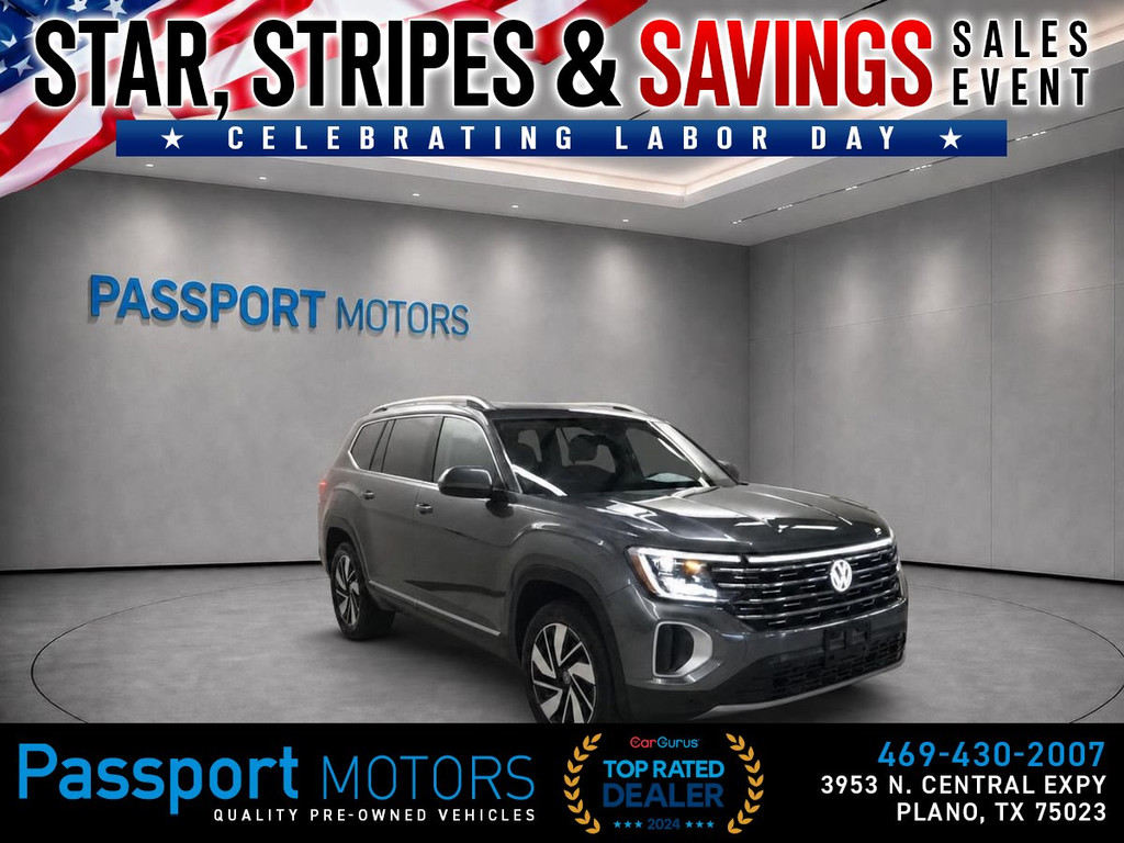 2024 VOLKSWAGEN ATLAS/SEL 4MOTION/HEADS UP DISPLAY/COOLING SEATS/PANO ROOF for sale in PLANO