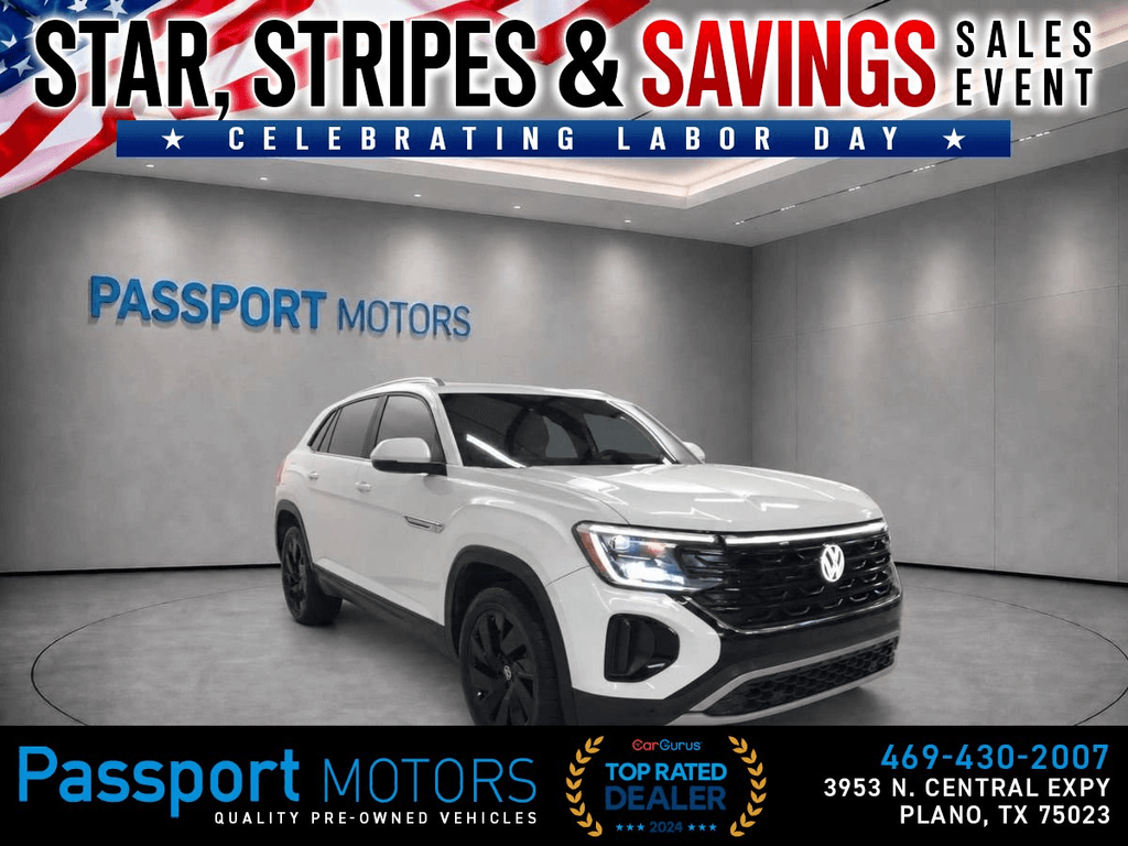 2024 VOLKSWAGEN ATLAS CROSS SPORT/PANORAMIC ROOF/UP GRADED 20" BLACK WHEELS/COOLINDG SEATS for sale in PLANO