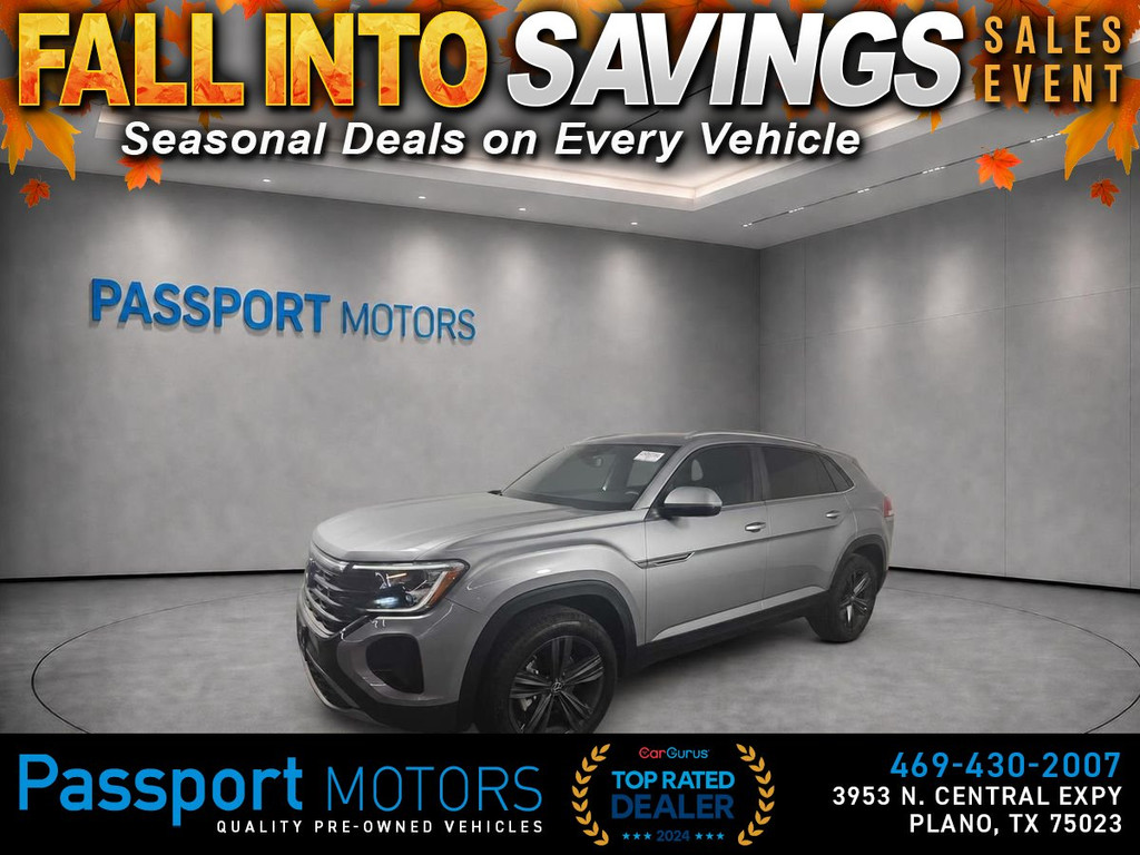 2024 VOLKSWAGEN ATLAS CROSS SPORT/TECH PKG/COOLING SEATS/PANO ROOF/20" BLACK WHEELS for sale in PLANO