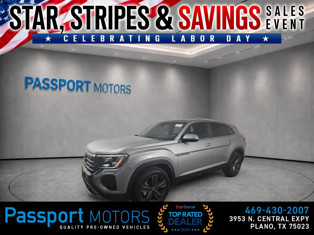 2024 VOLKSWAGEN ATLAS CROSS SPORT/TECH PKG/COOLING SEATS/PANO ROOF/20" BLACK WHEELS for sale in PLANO