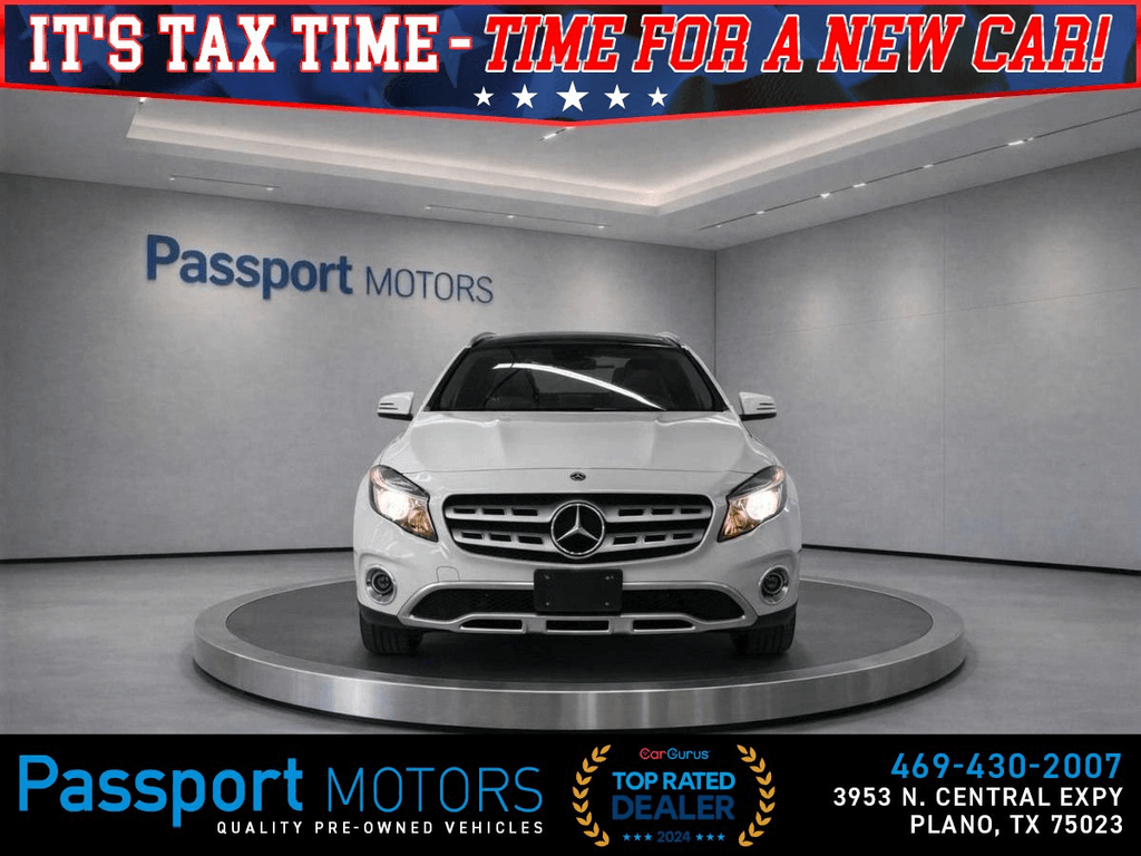 2018 MERCEDES-BENZ GLA 4MATIC SPORT/PANORAMIC ROOF/BLACK WHEELS for sale in PLANO