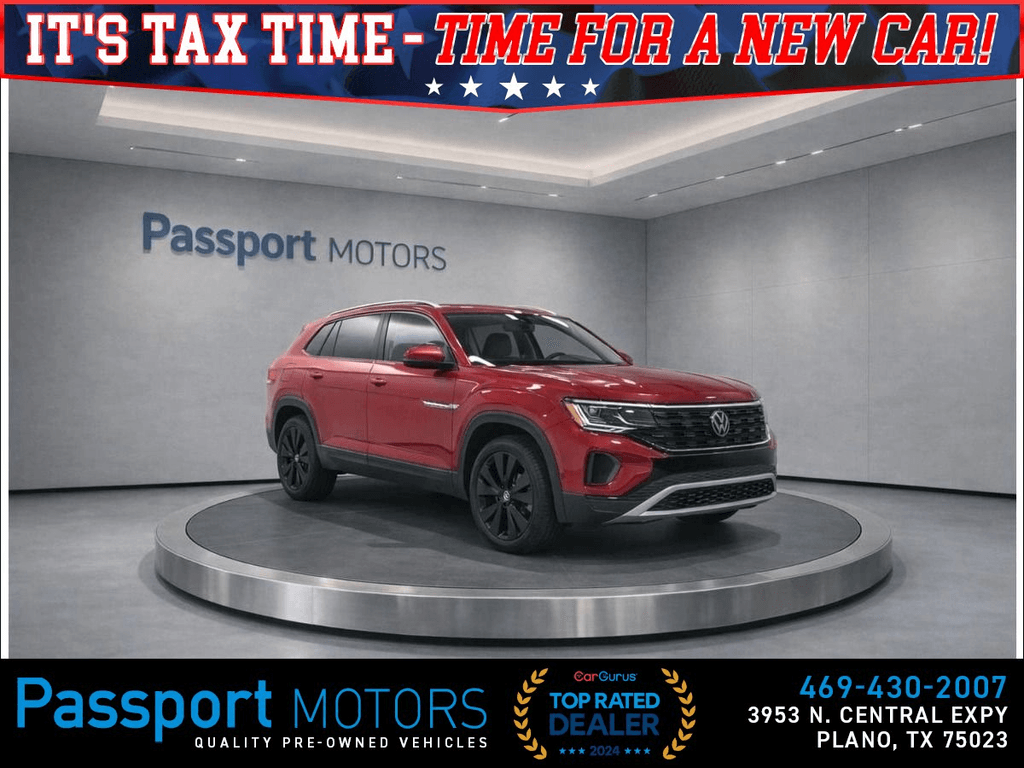 2024 VOLKSWAGEN ATLAS CROSS SPORT/20" BLACK WHEELS/COOLING SEATS/PANO ROOF for sale in PLANO